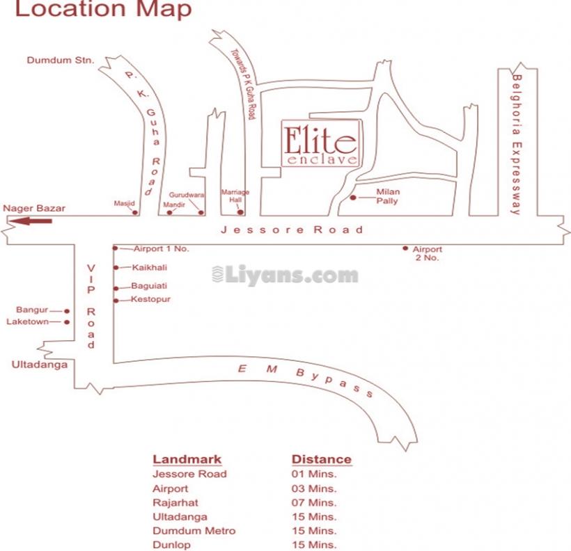 Location Map of Elite Enclave